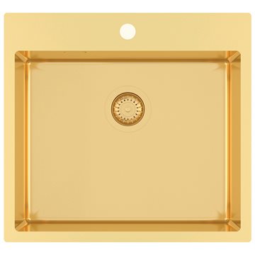 Lavabo Flow FL21 550x510 køkkenvask i messing PVD